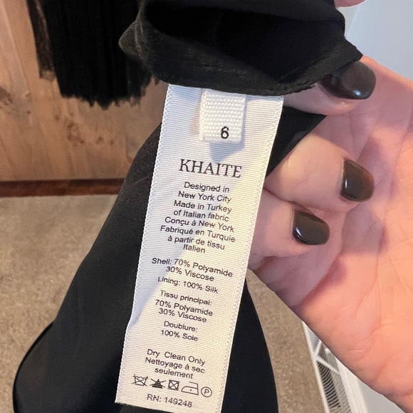 SOLD EUC Khaite Blythe Dress with slip Sz 6 - Picture 6 of 8